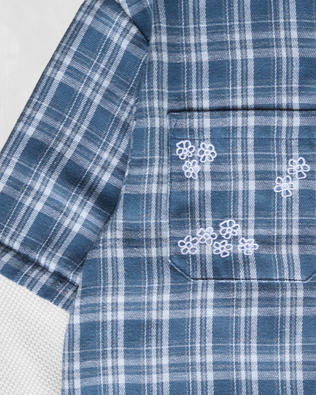 Long sleeve Flower Shirt - Blue