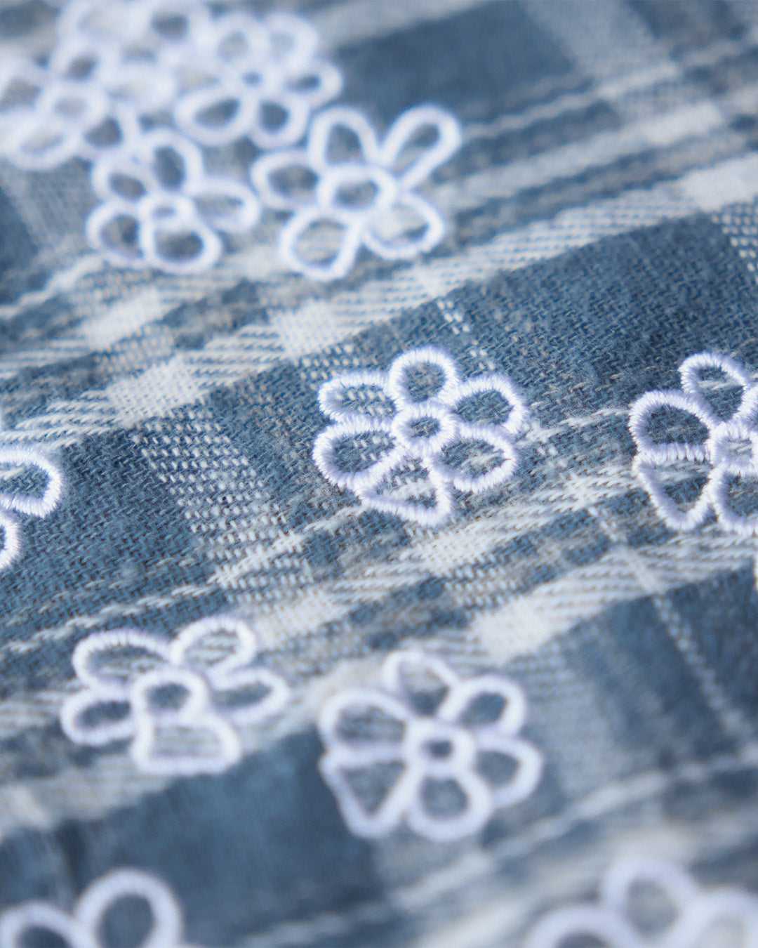 Long sleeve Flower Shirt - Blue